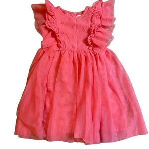 Charming Coral Kids Dress